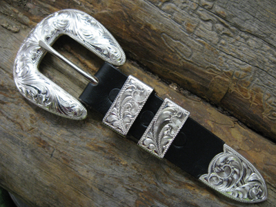 4 piece ranger belt buckle set