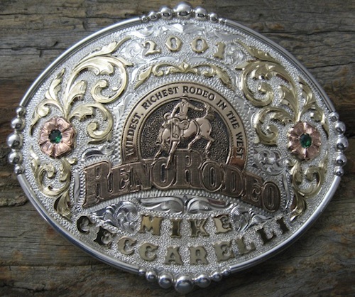 Custom Reno Rodeo Belt Buckle